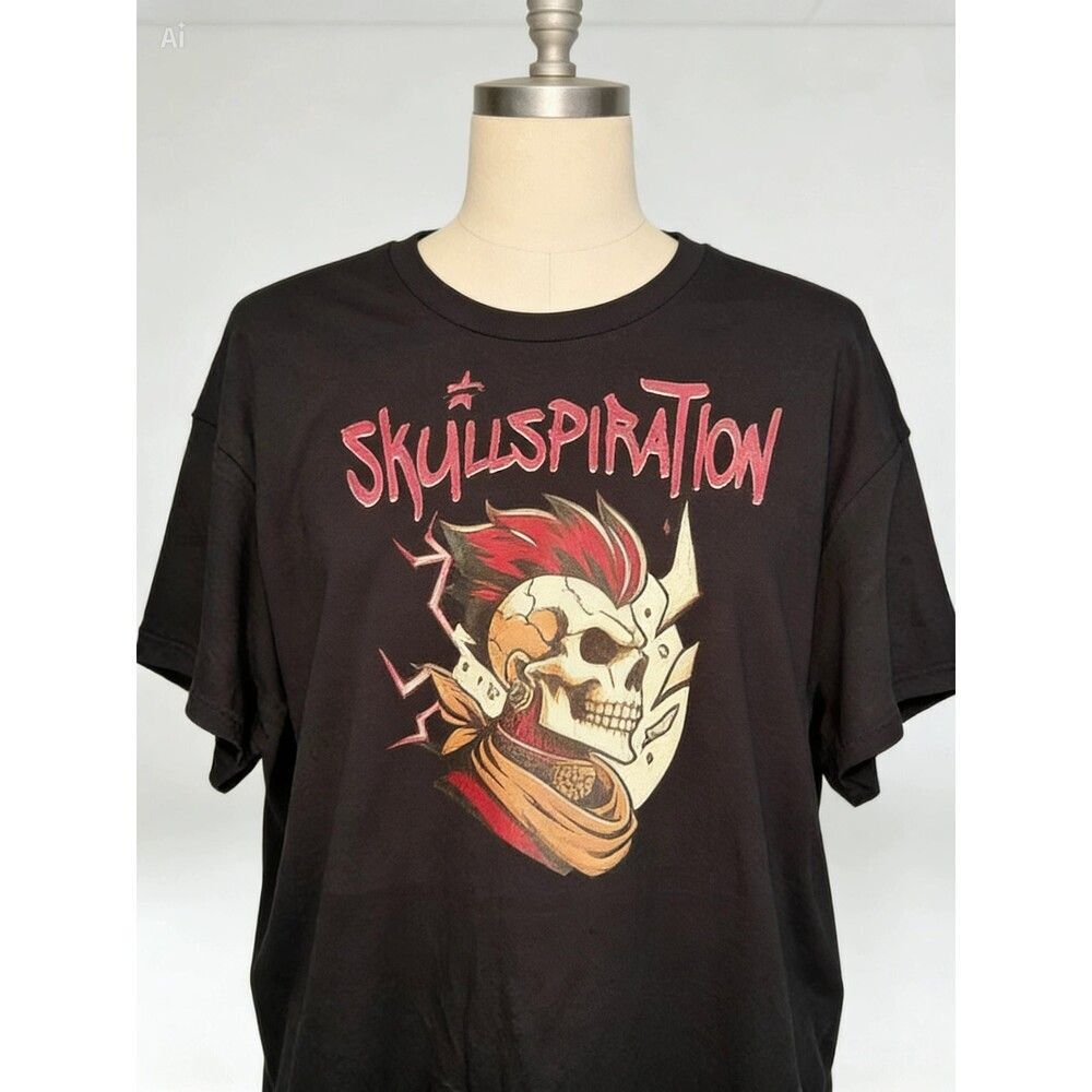 Skullspiration Punk Skull Shirt | Gothic Graphic Tee | Punk Rock  | Skull Art